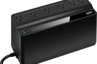 APC UPS 450VA Battery Backup Surge Protector, BN450M Backup Battery Power Supply, 6 Outlets