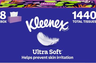 Kleenex Ultra Soft Facial Tissues, 8 Flat Boxes, 180 Tissues per Box, 3-Ply