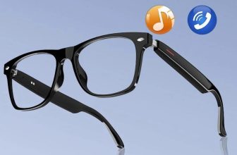 Smart Glasses, Wireless Headphone Transparent Lens Glasses for Listening To Music & Calling, Creative Smart Sports Sunglasses with Mic