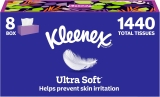Kleenex Ultra Soft Facial Tissues, 8 Flat Boxes, 180 Tissues per Box, 3-Ply > $20.76 ⭐️⭐️⭐️⭐️⭐️